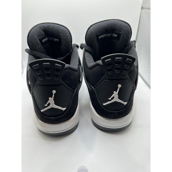 Air Jordan 4 Sneakers Mens Size 9.5 White Thunder Black White - Picture 5 of 12